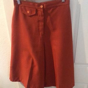 Thrifted vintage pumpkin colored Capri pants